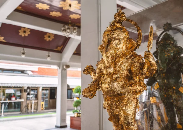 Bangkok Tajlandia Marca 2022 Lord Ganesh Shire Jest Pełen Złotych — Zdjęcie stockowe