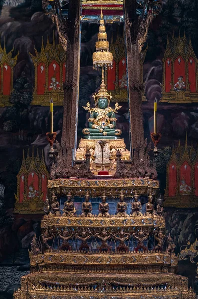 Bangkok Thailand Mar 2022 Emerald Buddha Phra Ubosot Chapel Temple — стокове фото