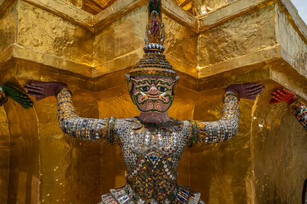 Bangkok Thailand Mar 2022 Close Face Demon Giant Who Carries — Stock Photo, Image