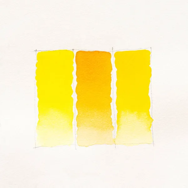 白い紙の背景にカラフルな水彩ブラシストローク — ストック写真