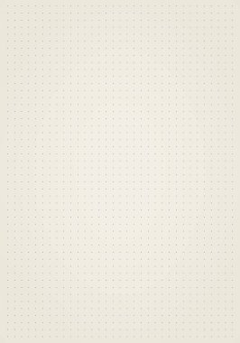 Nokta desenli şebeke kağıdı. Çizim ve fikir çizimi için boş kağıt kullanımı.