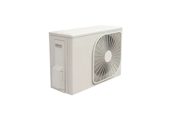 Condensing Unit Air Conditioning System Condensing Unit Installed Wall Isolated — Photo