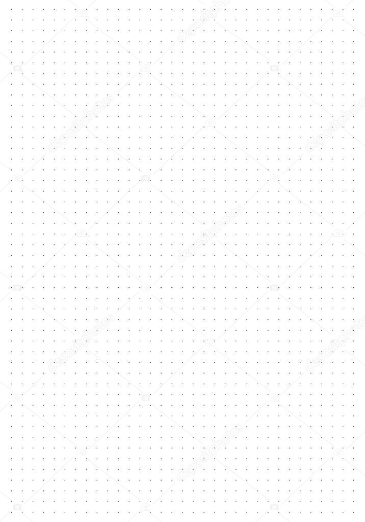 Grid paper with dot pattern. Empty paper use for drawing and idea sketch.