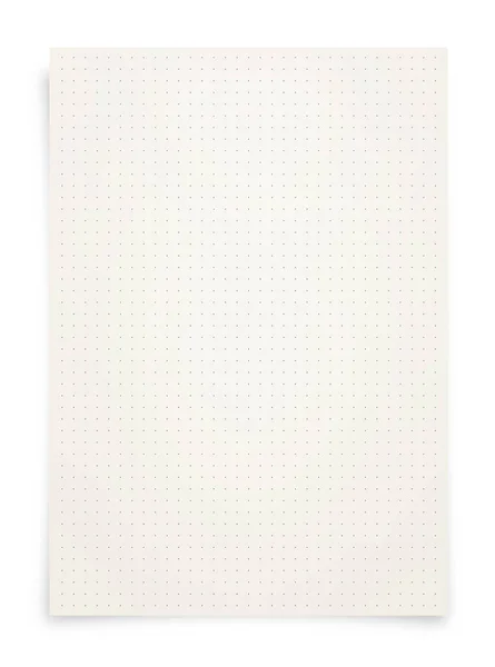 Wit Papier Met Stip Patroon Witte Achtergrond Sluiten — Stockfoto