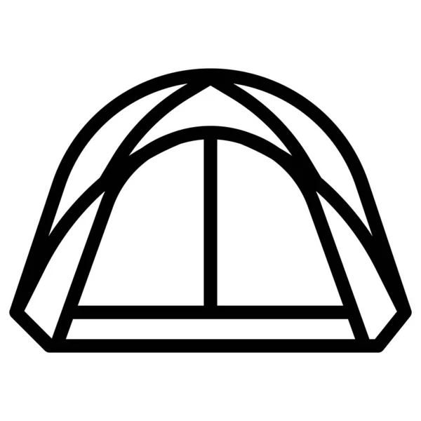 Icône Tentes Camping Tente Bâche Illustration Vectorielle Dans Icône Style — Image vectorielle