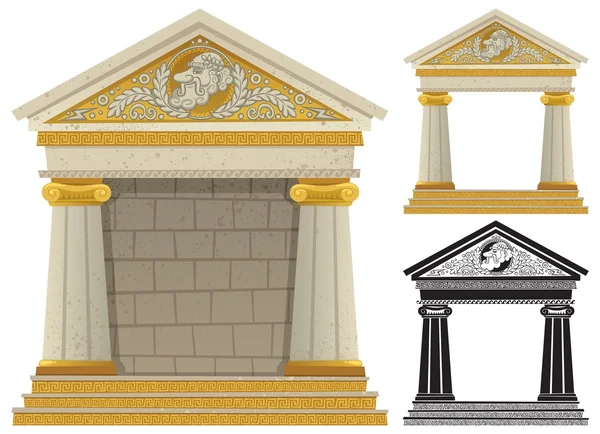 Templo griego — Vector de stock