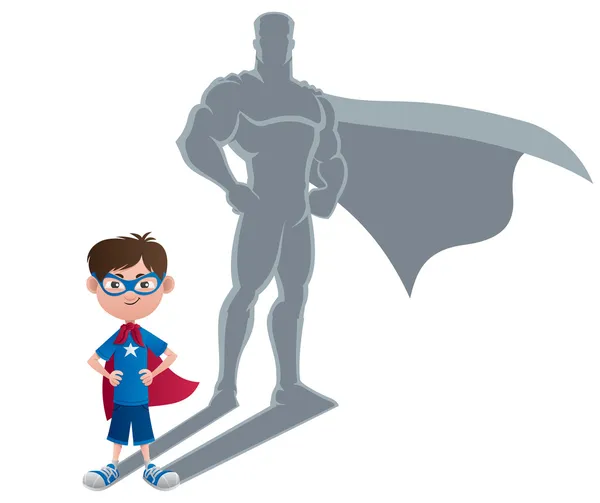 Niño concepto de superhéroe — Archivo Imágenes Vectoriales