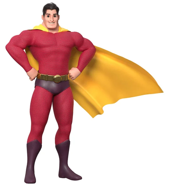 Stały wysoki superbohatera — Zdjęcie stockowe