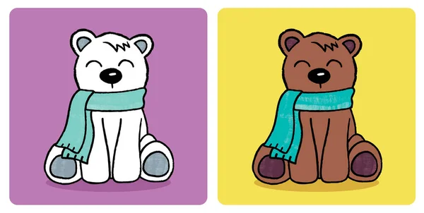 Filhote de urso bonito —  Vetores de Stock