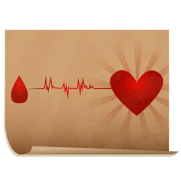 Donación de sangre — Vector de stock