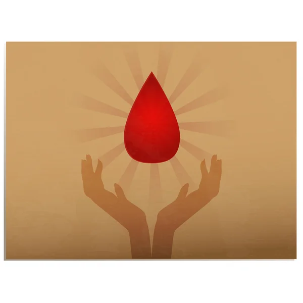 Donación de sangre — Vector de stock