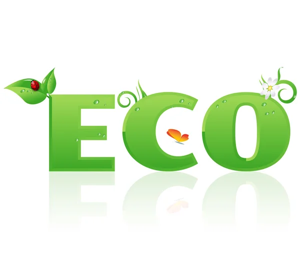 Eco sign isolated — Stock Photo, Image