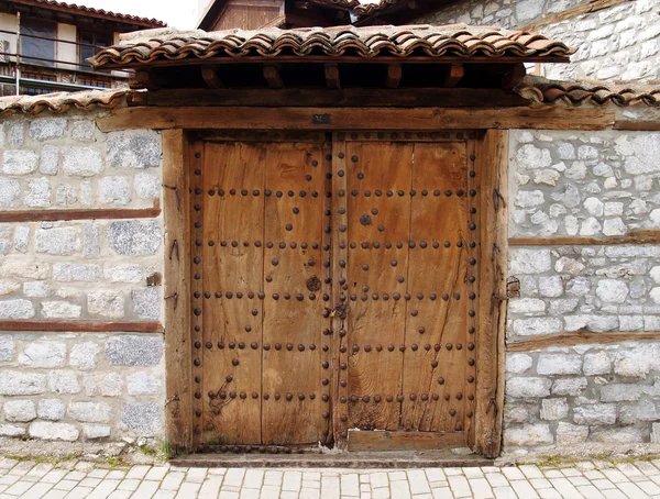 Porta de madeira velha — Fotografia de Stock