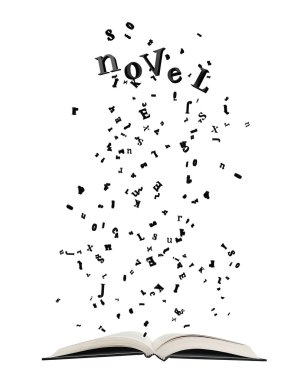 kitap dışarı patlama harfleri ile açıldı.