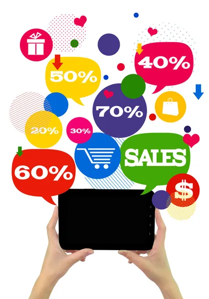 Online satış alışveriş ya da salonu iş şablonu
