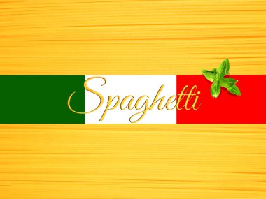 İtalyan spagetti yatay bir arka plan yapmak demet Özet görünümü