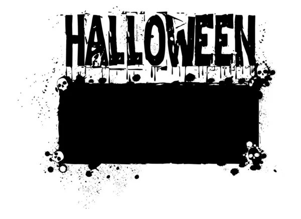 Halloween grunge silhouette background — Stock Photo, Image