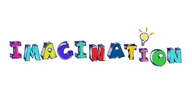 yarım yamalak renkli kelime hayal ampul ile