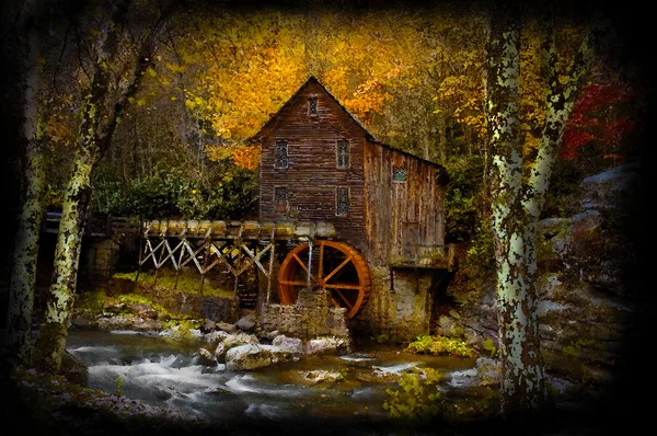 Autumn at the Grist Mill — Stock Photo, Image