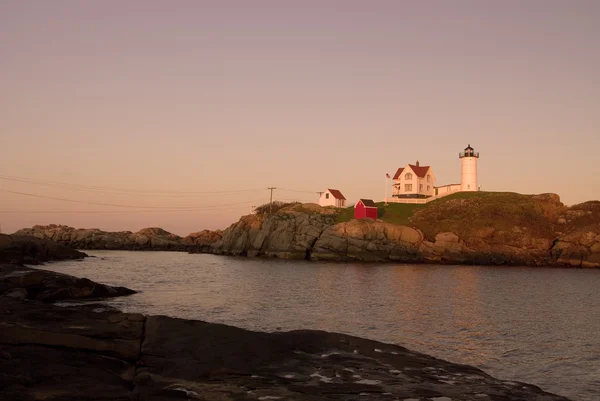 Nubble Lighthouse — Stock Photo, Image