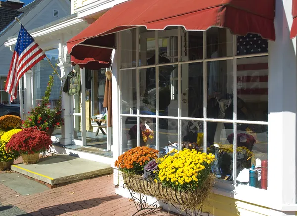 Hauptstraße u.s.a. Ladenfront — Stockfoto