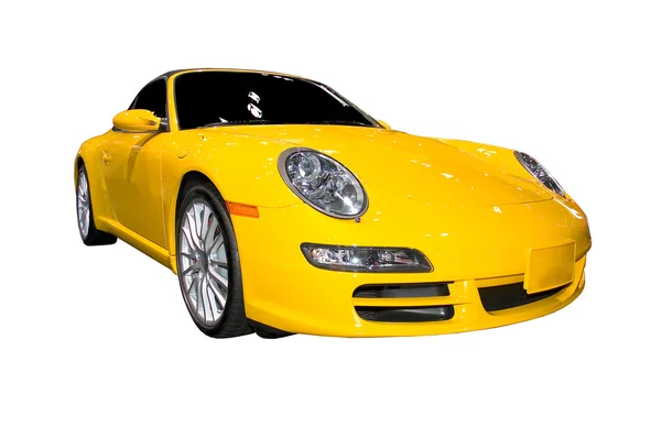 Boxster Porsche amarelo — Fotografia de Stock