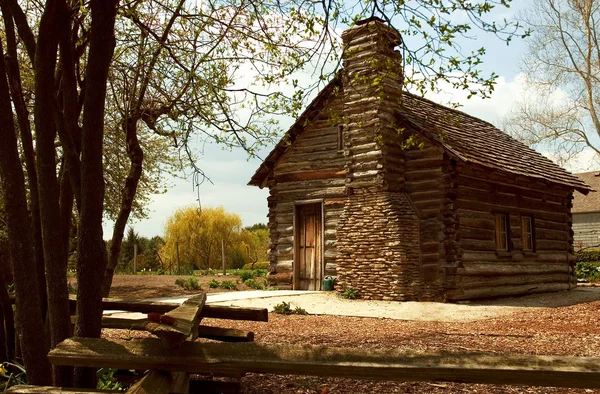 Histórico Log Home — Fotografia de Stock