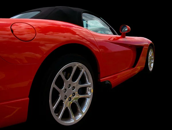 Red Sportscar Side View — Stock Photo, Image