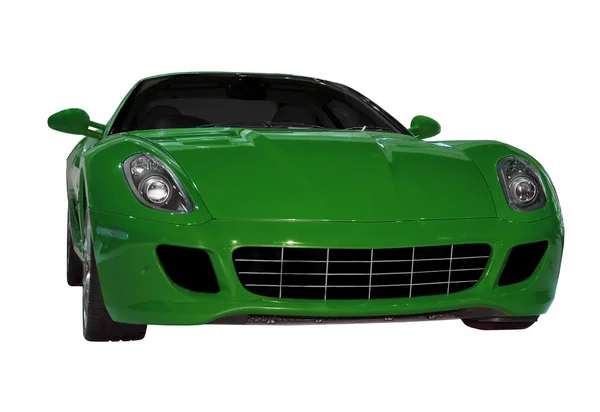 Green Sports Car — Stok fotoğraf