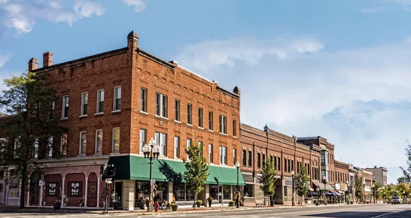 Small Town Main Street — Stock Photo, Image