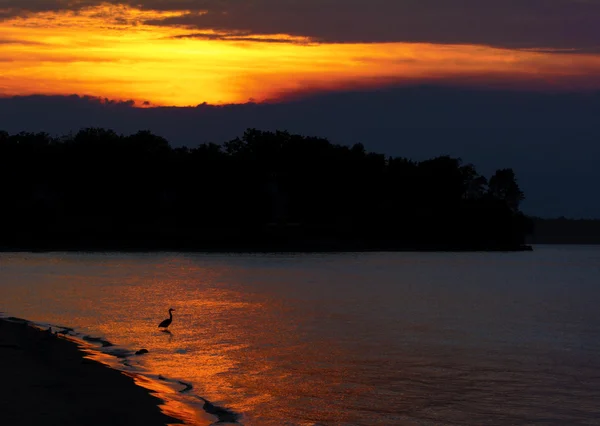 Tramonto spiaggia — Foto Stock