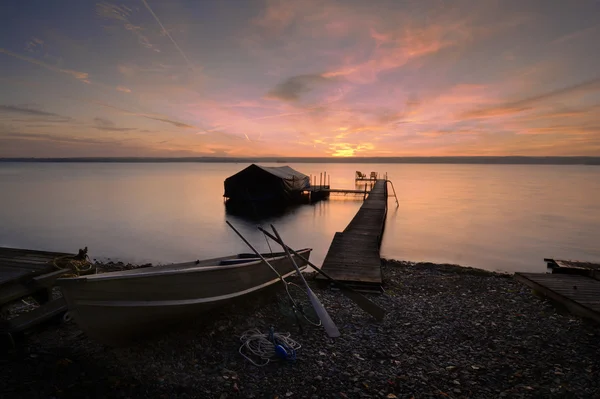 Sjön cayuga sunrise — Stockfoto