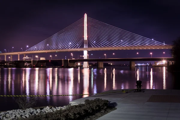 Veterans Glass City Skyway Bridge — Stock Photo, Image