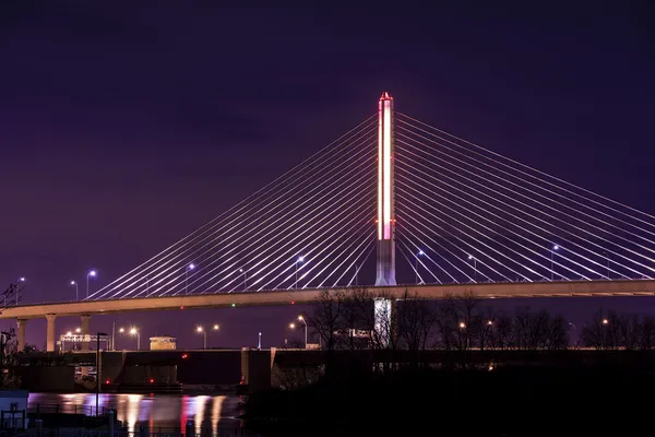 Veteránok üveg város skyway bridge — Stock Fotó