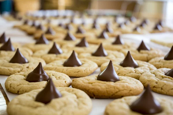 Свіже запечене арахісове печиво — стокове фото