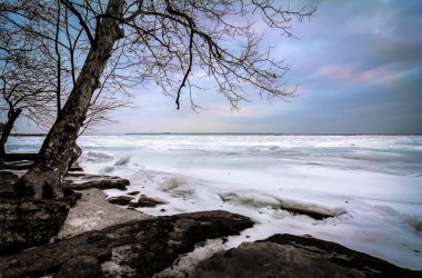 Winter Lake Erie clipart