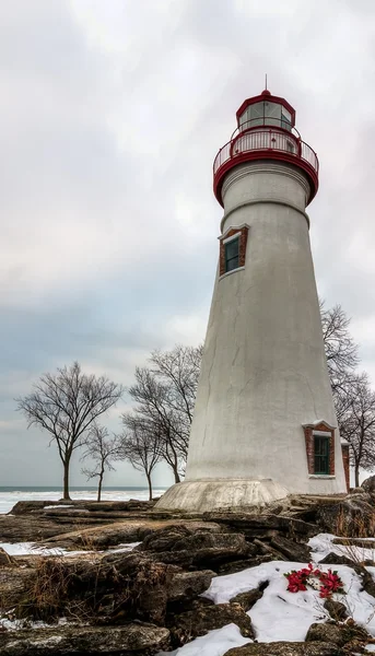 Leuchtturm mit Kugelkopf — Stockfoto