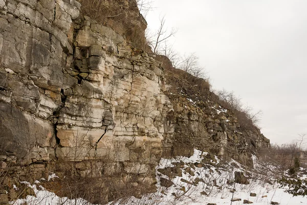 Winter at a Quarry — Stock Photo, Image