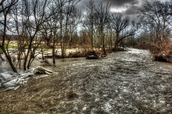 Inundación de invierno — Foto de Stock