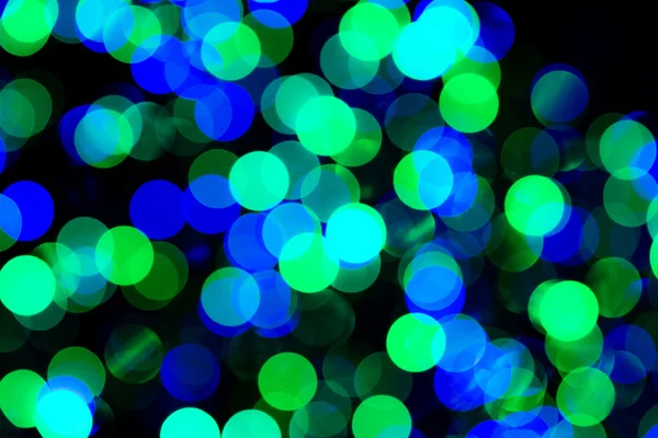 Luces Bokeh verdes y azules —  Fotos de Stock