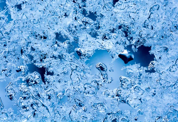 Melting Snow Crystals — Stock Photo, Image