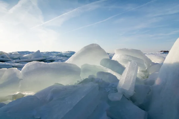 Erie Gölü buz — Stok fotoğraf