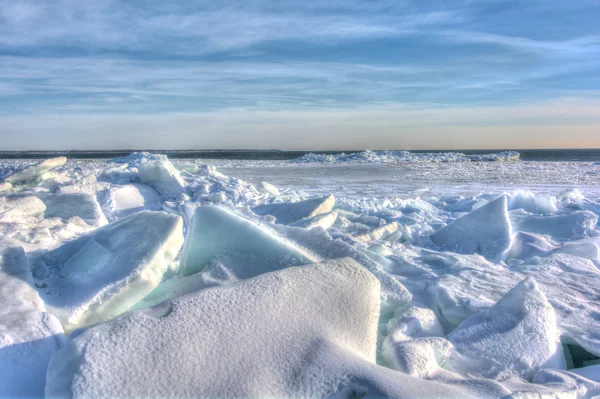 Erie Gölü buz — Stok fotoğraf