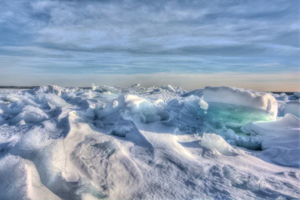 Jezioro erie lodzie — Zdjęcie stockowe