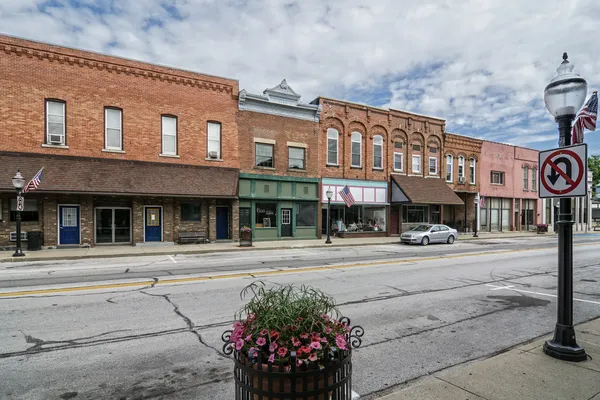 Small Town Main Street — Stock Photo, Image