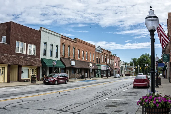 Small Town Main Street Stockfoto