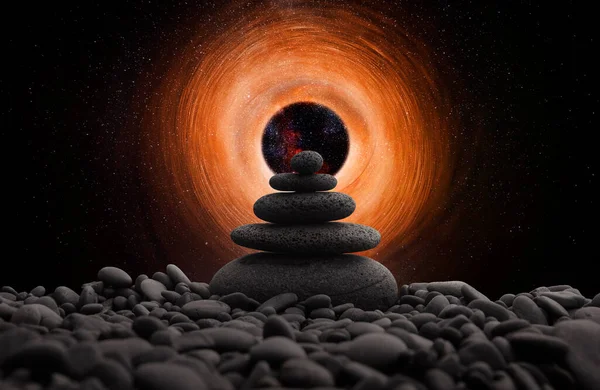 完璧なバランスの禅の石 — ストック写真