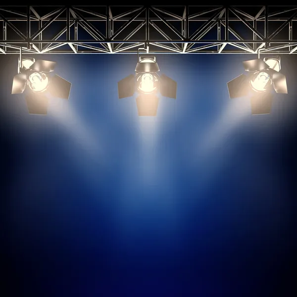 Backstage spotlights. — Stock Photo, Image