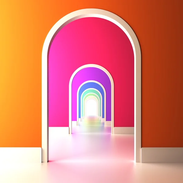 Archway para o futuro colorido . — Fotografia de Stock