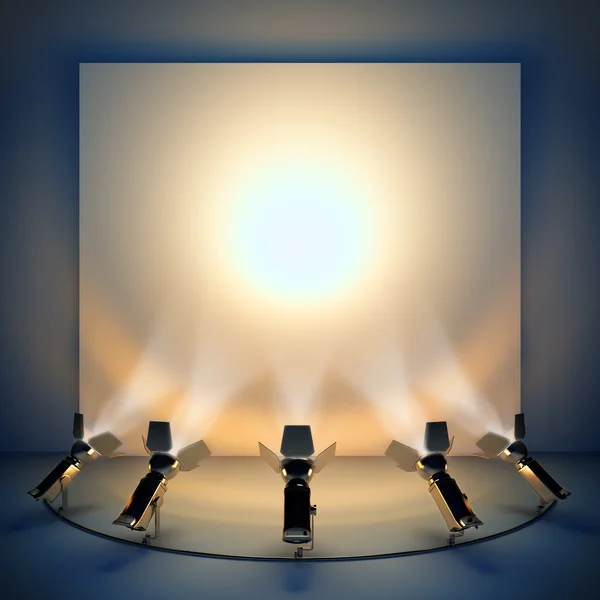Empty background with stage spotlight. Stock Image